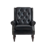 COOLMORE Wood Frame Armchair, Modern Accent Chair Lounge Chair with Sturdy Wood Legs for Living Room W395109979