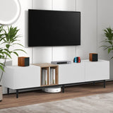 ZNTS Modern TV Stand for 80'' TV with 3 Doors, Media Console Table, Entertainment Center with Large 55923978