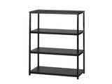 4-Shelf Metal Frame Bookcase, Black Finish 56197427