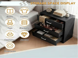 3-Drawer Chest with Textured Finish Drawer Dresser 22.05*12.99*25.98in Black 56794747
