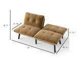 Brown Convertible Folding Modern sofa Bed W570P243380