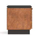 13" Chairside Table, Fully Assembled, Black with Bourbon Finish B108131542