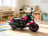 Pink 6V Kids Electric Motorcycle with Safety Training Wheels, Single-Button Start for Young Riders 83008950