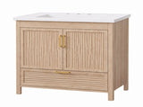 36 Inch Freestanding Bathroom Vanity Cabinet with Sink, 2 Soft Close Doors & Full Extension Drawer, N817P472976N