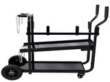 Heavy Duty 2-Tier Rolling Welding Cart Portable Storage Trolley with Wheels for MIG TIG ARC W465P409157