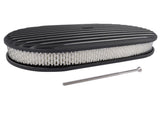 15" Oval Full Finned Black Aluminum Air Cleaner Filter Fits for SB & BB Chevy Ford 92093034