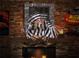 18" Animated Halloween Chained Prisoner Decor - Sound-Activated , 08107365