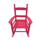 ZNTS Children's rocking rose red chair- Indoor or Outdoor -Suitable for kids-Durable 01417255