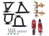 Front Suspension Shock Swing Arm Set Replacement Kit for ATV Quad Bike Go Kart 44345335
