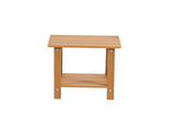 Wood Side Table, Minimalist Wood-Grain Imitation Wood Side Table for Pool Beach Patio Lawn Teak 71324896