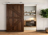 White 6ft Rustic Barn Door Mounting Kit Sliding Hardware Set for Interior Home UseHardware only, 40983763