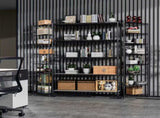 5 Tier 6000lbs Heavy Duty Adjustable Storage Rack Metal Shelf Wire Shelving Unit with Wheels & Shelf W155083056