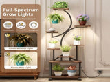 Plant Stand with Grow Lights, 62" Tall Plant Shelf, Lighted Corner Plant Stands for Indoor Growing, 32734420