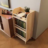 Pine Solid Wood Bookshelf/Bookcase - 0.6" Thick Shelves Heavy Duty Storage Rack, 19.69"W36.61"H W3166P271752