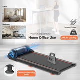 Walking Pad Under Desk Treadmill, LED Display and Remote Control Portable Treadmill for Home and W1362119975