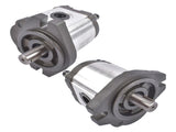 2x Hydraulic Gear Pump Cast Iron Counter-Clockwise & Clockwise 3/4" Keyed Shaft 55431081