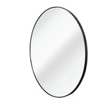 36 Inch Black Metal Framed Round Bathrrom Mirror for Wall. W2203P303274