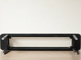 Modern Style Black Color Solid Oak Wood Dining Bench with Rattan Detail, Modern Bench for Bedroom W1283P289377