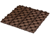 76-Pack 11.42"x11.42" Plastic Interlocking Deck Tiles - 68.80 Sq.Ft Outdoor Plastic Flooring,Super W1578P296337