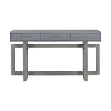 U_STYLE Elegant Console Table with Three Drawers, Extra Long Entryway Table for Entryway, Hallway, N711P175776E