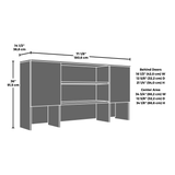 Hutch, Brown finish B356P494502