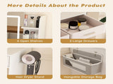 LED Mirror Vanity Dressing Table with Lights for Women & Girls - 3-Color Adjustable Light Strips, 2 W2700P297921