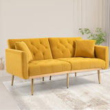 ZNTS COOLMORE Velvet Sofa , Accent sofa .loveseat sofa with metal feet W153966992