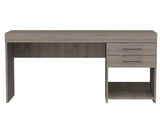 Berkeley 1-Shelf 2-Drawer Computer Desk Light Grey B06280020
