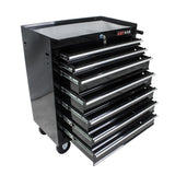7 DRAWERS MULTIFUNCTIONAL TOOL CART WITH WHEELS-BLACK W1102107325