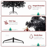 FCH 7ft 1500 Branch PVC Branch Iron Bracket Christmas Tree Black 57946821