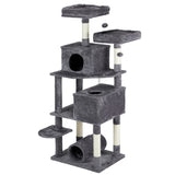 ZNTS 65 inch Cat Tree Cat Tower for Indoor Cats, Large Multi-Level Cat Play House Condo Furniture with 55863053