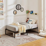 Bed Frame Metal Platform Mattress Foundation with Steel Slat Support, No Box Spring Needed, Easy 19592099