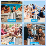3L Ice Holder Ice Double-Wall Stainless Steel Insulated Ice Bucket 3L Ice Holder Ice 51296578