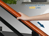 Handrails for Outdoor Wrought Iron Solid Wood Hand Railing for Concrete 03366847