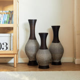 Desktop Vase, Brown Decorative Floor Vase, Classic and Neat Floor Vase, High Independent Flower W2796P261479