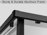 36" D X 36" W X 72" H Corner Shower Enclosure Shower Stall for Walk in Shower, 1/4" Thick Clear SGCC T5595P495289