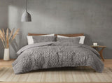 King/Cal King Ruched Fur Down Alternative Comforter Set B035129369