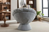 Oversized Swivel Accent Chair, 360 Swivel Barrel Chair, Papasan Chair for Living Room Bedroom W1752P172290