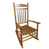 ZNTS BALCONY PORCH ADULT ROCKING CHAIR OAK W2297P143349