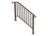 Outdoor 3 Level Iron Handrail Copper 60429140