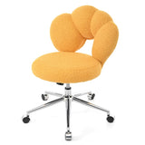 360&degSwivel Height Adjustable,Swivel Chair,Teddy fabric,home office chair W680P143491