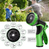 100FT garden hose, 304 stainless steel metal heavy duty hose with multi-purpose nozzle Amazon 41201734