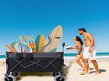 9" x 4" All-Terrain Balloon Wheels! 300L XL Heavy-Duty Folding Wagon Cart - 480lbs Capacity, W2932P317113