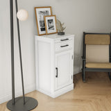 White color modular wine bar cabinet Buffet Cabinet with Hutch for Dining Room W331P195808