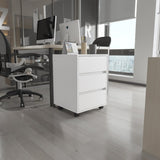 Eagle Creek 3-Drawer Rectangle Filing Cabinet White B06280483