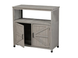 Wooden Patio Bar Table Set with Storage, Buffet Cabinet Sideboard for Outdoor and Indoor W2640P262542