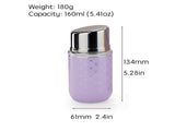 Portable Insulated Cup with Built-in Lipstick Mirror Lipstick Tumbler 160mL orange 18416926