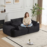 Modern Memory Foam Compressed Sofa,2 Seater Large Sectional Couches for Living Room,Pet-Friendly 53609551