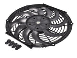 12" 12V Puller Black Single Fan Curved Blades 1226 cfm compatible with VA10-AP50/C-61A 30101522 98839997