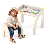 kids furniture set with 1 kids table and 1 chair White 51493923